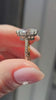 hand engraved oval cut 925 silver ring antique look