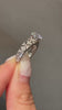 58 round diamond sterling silver wedding rings