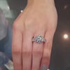 4 CT Round Cut Simplicity Classic Six Prong Engagement Rings