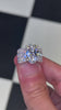 "Natural oxidation resistant women's engagement ring