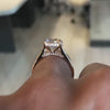 Classic Round Cut Yellow Gold Prong Set Wedding Ring