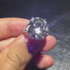 Local jeweler custom round cut silver engagement rings