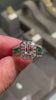 Conflict-free radiant lab diamond .925 silver ring ethical