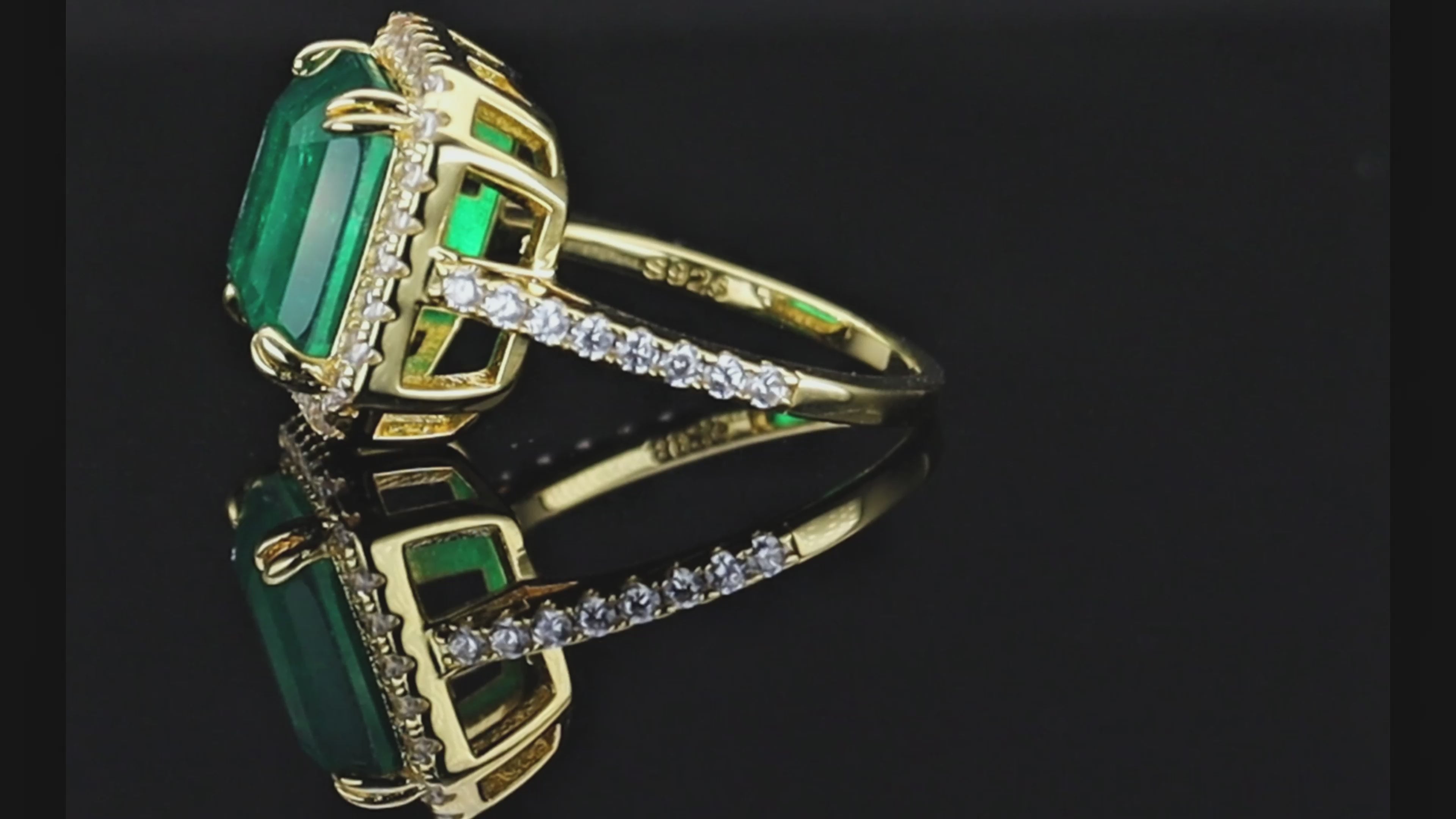 Luxury Radiant Cut Sterling Silver Wedding Rings