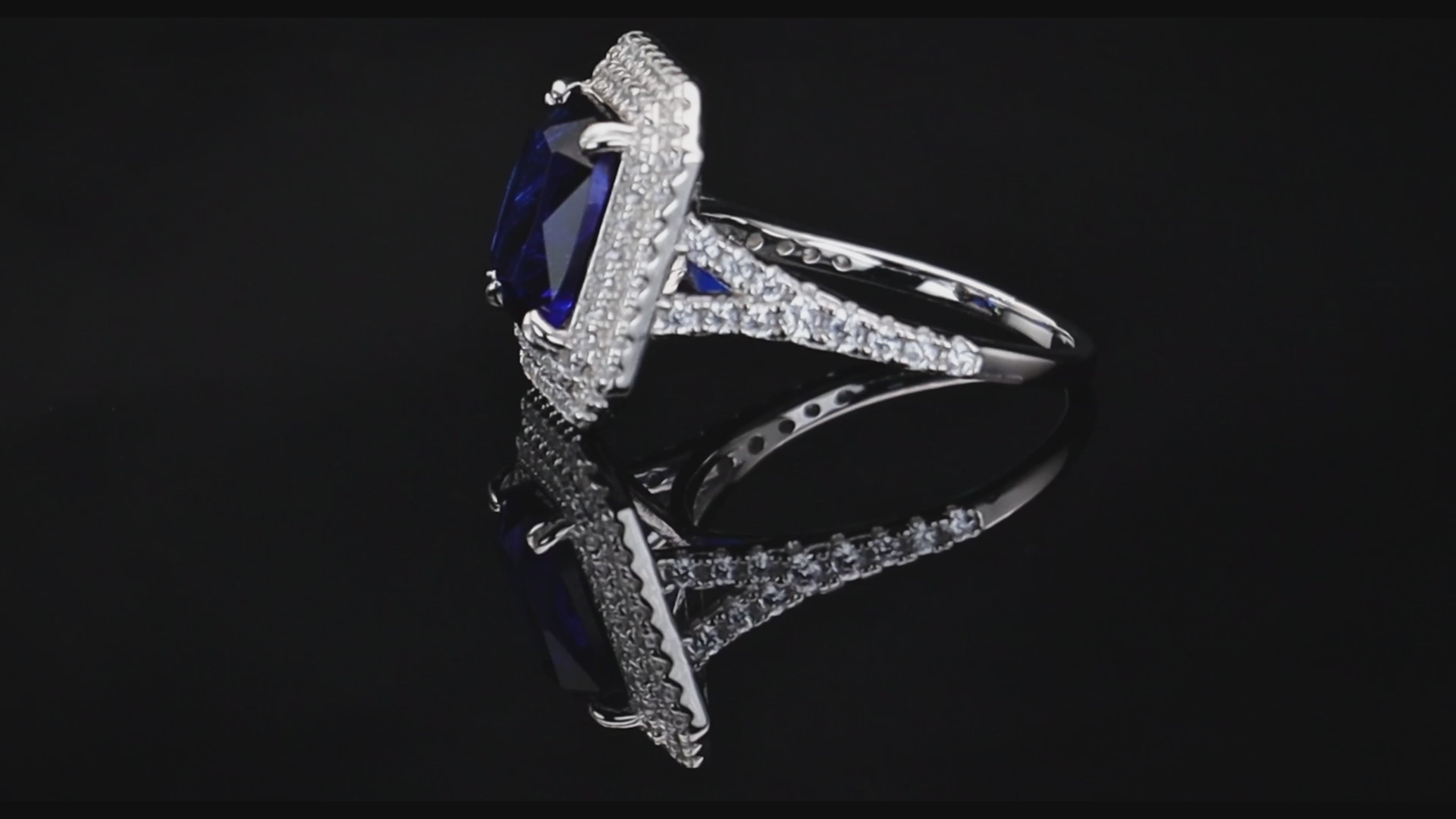tarnish-resistant sterling silver engagement rings radiant cut cubic zirconia
