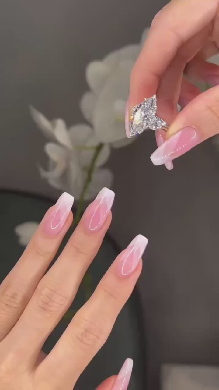 Hypoallergenic Marquise Cut Wedding Ring