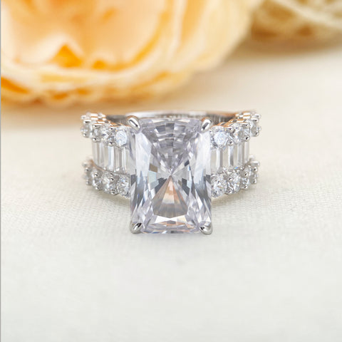 Pavlia Handmade Radiant Cut Engagement Ring For Women